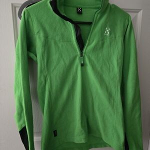 Haglifs Green Half-Zip Fleece Pullover